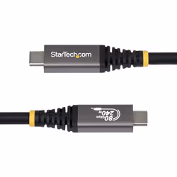 StarTech.com Cavo USB4 da 1,5 m, Cavo USB-C Certificato USB-IF, 80Gbps, PD 240W, 8K 120Hz / 4K 240Hz DP2.1 DP80, Cavetto Tipo-C compatibile Thunderbolt 4 - Vista aggiuntiva 3