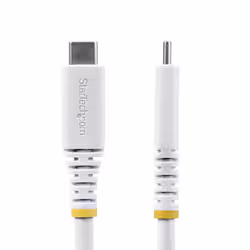 StarTech.com Cavo USB4 da 2m, Cavo USB-C Certificato USB-IF, 20 Gbps, PD EPR 240W, DP 1.4 4K 120Hz, Cavetto Tipo-C con guaina in TPE; Bianco - Vista aggiuntiva 2