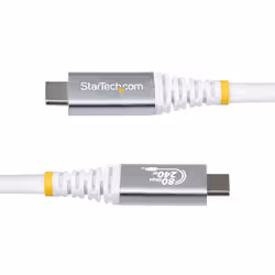 StarTech.com Cavo USB4 da 1m, Cavo USB-C Certificato USB-IF, 80Gbps, PD240W, 8K120Hz / 4K240Hz DP2.1 DP80, Cavetto Tipo-C Compatibile Thunderbolt 4; Bianco - Vista aggiuntiva 3