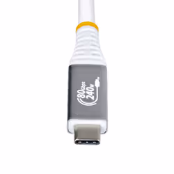 StarTech.com Cavo USB4 da 1m, Cavo USB-C Certificato USB-IF, 80Gbps, PD240W, 8K120Hz / 4K240Hz DP2.1 DP80, Cavetto Tipo-C Compatibile Thunderbolt 4; Bianco - Vista aggiuntiva 4
