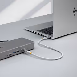 StarTech.com Cavo USB4 da 1m, Cavo USB-C Certificato USB-IF, 80Gbps, PD240W, 8K120Hz / 4K240Hz DP2.1 DP80, Cavetto Tipo-C Compatibile Thunderbolt 4; Bianco - Vista aggiuntiva 6