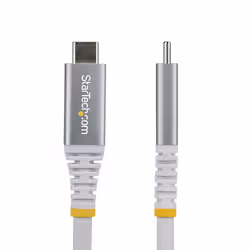 StarTech.com Cavo USB4 da 3m, Cavo USB-C Certificato USB-IF, 20 Gbps, PD60W, DP 1.4 4K120Hz, Resistente Cavetto Tipo-C Doppio Strato Intrecciato in TPE, Bianco - Vista aggiuntiva 2