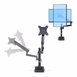 StarTech.com Supporto per Monitor da Scrivania, Braccio Articolato Meccanico a Molla per Display fino a 40"/8kg; Morsetto a C/Passante, Regolabile senza Attrezzi - Vista aggiuntiva 5