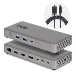 StarTech.com 208UE-USB4-DOCK replicatore di porte e docking station per laptop Cablato Grigio
