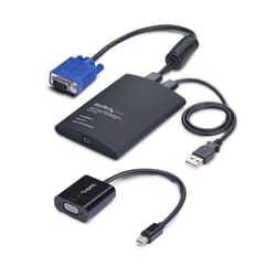 StarTech.com Adattatore Crash Cart Portatile per laptop, Console KVM con USB/VGA/Mini DisplayPort; trasferimento file e acquisizione video, TAA