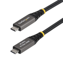 StarTech.com Cavo USB4 da 2m, 40 Gbps, Cavo USB-C Attivo, 240W PD, 8K 60Hz / 4K 240 Hz DP2.1 DP40, Rivestimento in TPE, Compatibile con Thunderbolt 4 - Nero