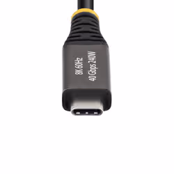 StarTech.com Cavo USB4 da 2m, 40 Gbps, Cavo USB-C Attivo, 240W PD, 8K 60Hz / 4K 240 Hz DP2.1 DP40, Rivestimento in TPE, Compatibile con Thunderbolt 4 - Nero - Vista aggiuntiva 4