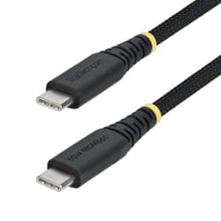 StarTech.com Cavo di Ricarica USB-C da 3m, 60W (3A) PD, Guaina con Doppio Strato Intrecciato in Nylon/TPE, Robusto Cavetto USB 2.0 per la Ricarica di Laptop