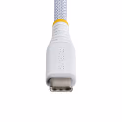 StarTech.com Cavo di Ricarica USB-C Bianco da 3m, 60W (3A) PD, Guaina con Doppio Strato Intrecciato in Nylon/TPE, Robusto Cavetto USB 2.0 per la Ricarica di Laptop - Vista aggiuntiva 4