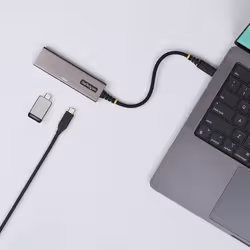 StarTech.com 309B-USBC-HUB hub di interfaccia USB 3.2 Gen 2 (3.1 Gen 2) Type-C 10000 Mbit/s Grigio - Vista aggiuntiva 4