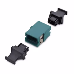 StarTech.com Accoppiatore MPO/MTP, Adattatore per Fibra Multimodale OM3/OM4 MPO, Key Up-Key Down, Giunto Fibra Ottica MPO/MTP-APC per a Patch Panels e Quadri, Aqua - Vista aggiuntiva 2