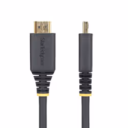 StarTech.com Cavo HDMI ad alta velocità da 2 m con connettori a presa salda, 4K 60 Hz/1440p 144 Hz, HDR10/HDCP 2.2/ARC, 18 Gbps, cavo HDMI UHD per TV/monitor/display, rivestimento in TPE - Vista aggiuntiva 3