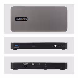 StarTech.com 303UE-TB5-HUB hub di interfaccia Thunderbolt 5 80 Mbit/s Grigio - Vista aggiuntiva 3