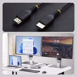 StarTech.com Cavo HDMI 2.1 Ultra High Speed Slim Certificato 50cm, 8K 60Hz / 4K 120Hz, con HDR10+ / eARC, 48Gbps, Cavo HDMI 8K Flessibile e Ultra Sottile - Vista aggiuntiva 3