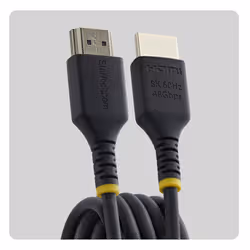 StarTech.com Cavo HDMI 2.1 Ultra High Speed Slim Certificato 50cm, 8K 60Hz / 4K 120Hz, con HDR10+ / eARC, 48Gbps, Cavo HDMI 8K Flessibile e Ultra Sottile - Vista aggiuntiva 5