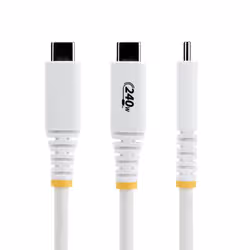 StarTech.com S2CEPR3MW-USB-CABLE cavo USB USB 2.0 3 m USB C Bianco - Vista aggiuntiva 2