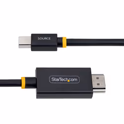 StarTech.com Cavo Adattatore Mini DisplayPort a HDMI da 2 m, 4K 60Hz, Convertitore Video Attivo mDP a HDMI 2.0, HBR3 / HDCP 2.3 / DPCP per Desktop Mini DP e Monitor HDMI - Vista aggiuntiva 3