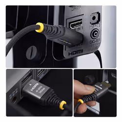 StarTech.com HDMI2-FLEX-4K60-1M cavo HDMI HDMI tipo A (Standard) Nero, Argento - Vista aggiuntiva 2