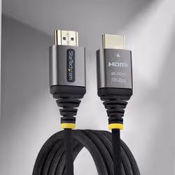 StarTech.com HDMI2-FLEX-4K60-1M cavo HDMI HDMI tipo A (Standard) Nero, Argento - Vista aggiuntiva 4