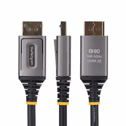 StarTech.com DP21V-2M-DP80-CABLE cavo DisplayPort Nero - Vista aggiuntiva 3