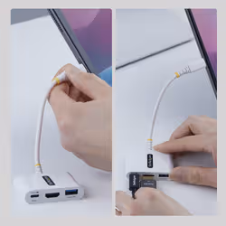 StarTech.com Adattatore Multiporta USB-C a HDMI con Ricarica PD 140W, HDMI 4K 60Hz, Hub USB 5Gbps, Mini Dock per MacBook, Dell, ThinkPad, HP, iPad, Tablet, Nero - Vista aggiuntiva 3