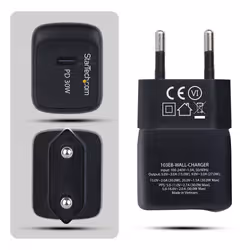 StarTech.com 103EB-WALL-CHARGER Caricabatterie per dispositivi mobili Universale Nero AC Ricarica rapida Interno - Vista aggiuntiva 3