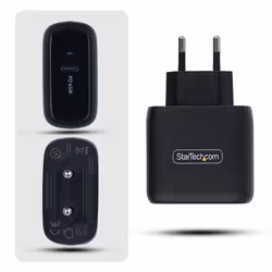 StarTech.com 1065EB-WALL-CHARGER Caricabatterie per dispositivi mobili Universale Nero AC Ricarica rapida Interno - Vista aggiuntiva 3