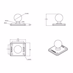 RAM Mounts RAM-B-347U parte e accessorio per supporti - Vista aggiuntiva 4