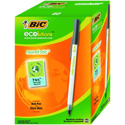 BIC Ecolutions Round Stic Nero Penna a sfera 60 pz