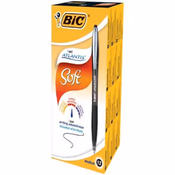 BIC 902133 penna a sfera Nero Penna a sfera retrattile a clip 12 pz