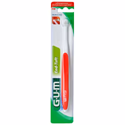 Gum End Tuft Spazzolino Monociuffo è ideale per la pulizia di aree difficili da raggiungere, come apparecchi ortodontici e im ...