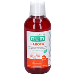Gum Paroex Collutorio 0,2% Clorexidina Antiplacca per Gengive Delicate 300 ml