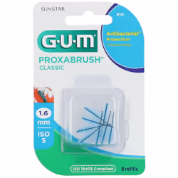 Gum Proxabrush Classic 614 Scovolino Interdentale garantisce una pulizia interdentale efficace e delicata. Con un diametro di ...