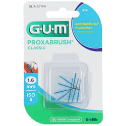 Gum Proxabrush Classic 614 Scovolino Interdentale per Pulizia Interdentale Confezione da 8 Pezzi
