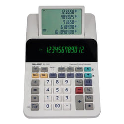 Sharp EL-1501 calcolatrice Desktop Calcolatrice con stampa Multicolore, Bianco