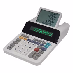 Sharp EL-1501 calcolatrice Desktop Calcolatrice con stampa Multicolore, Bianco