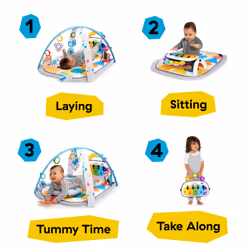 Baby Einstein BE-11749 palestra per bambino e tappeto di gioco Tessuto, Metallo, Plastica Multicolore Palestrina a tappeto per bambino - Vista aggiuntiva 2