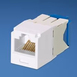 Panduit UTP RJ45 TG-MiniJack Cat6a White, Bianco, RJ-45