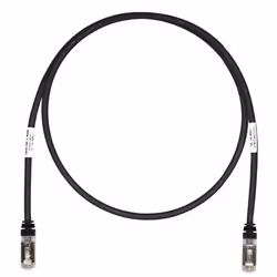 Panduit 1.5m RJ45 Cat6a S/FTP, 1,5 m, Cat6a, S/FTP (S-STP), RJ-45, RJ-45, Nero