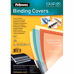 Fellowes 5377201, A4, Plastica, PVC, Rosso, Trasparente, 0,2 mm, 210 mm, 1 mm