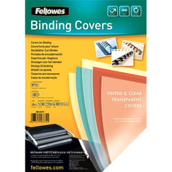 Fellowes 5377201 cartellina A4 Plastica, PVC Rosso, Trasparente 100 pz