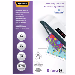 Fellowes 5396003, Trasparente, Lucido, A5, 0,08 mm, 156 mm, 6 mm