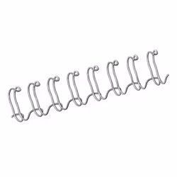 Fellowes 54454, Argento, 130 fogli, Metallo, A4, 14 mm, 14 mm