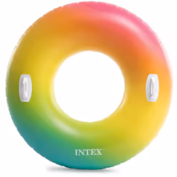 Intex Color Whirl Tube, Multicolore, Salvagente, Vinile, 6,81 kg, 88,9 mm, 228,6 mm