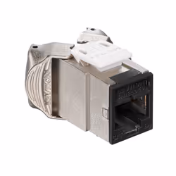 Leviton 6ASJK-RE6, Piatto, Nero, Argento, RJ-45, Femmina, 22/26, Cat6a