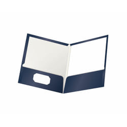 Oxford Laminated Twin Pocket Folders 51743 Fibra, Carta Viola Lettera