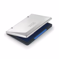 Trodat 151802, Tampone per timbri, Blu, Nero, Argento, 121 mm, 84 mm, 14 mm