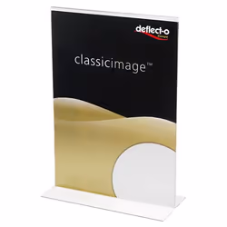 Deflecto 47901, Supporto per segnale, A5, Polistirene (PS), Trasparente, Verticale, 149 mm