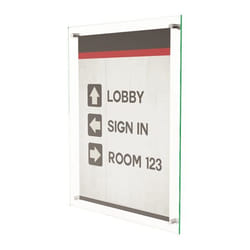Deflecto 691290 stand informativo e supporto per brochure Supporto per segnale Acrilico Trasparente