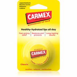 Per non avere le labbra screpolate e l’herpes, tieni sempre a portata di mano il balsamo per le labbra idratante Carmex Class ...